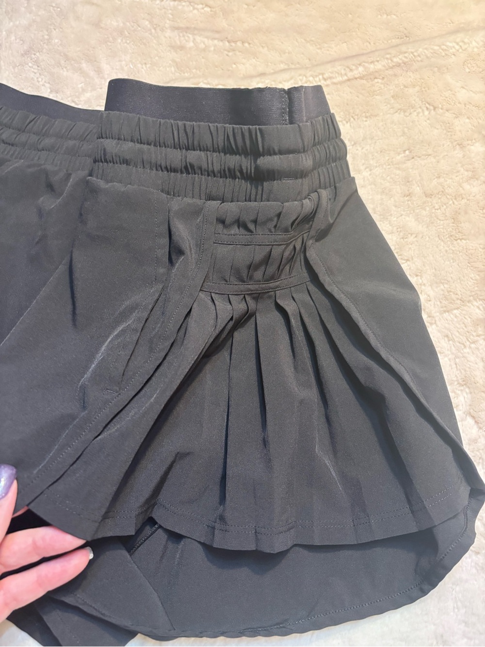 JoyLab Black Athletic Shorts with Side Pleats - Picture 6 of 11